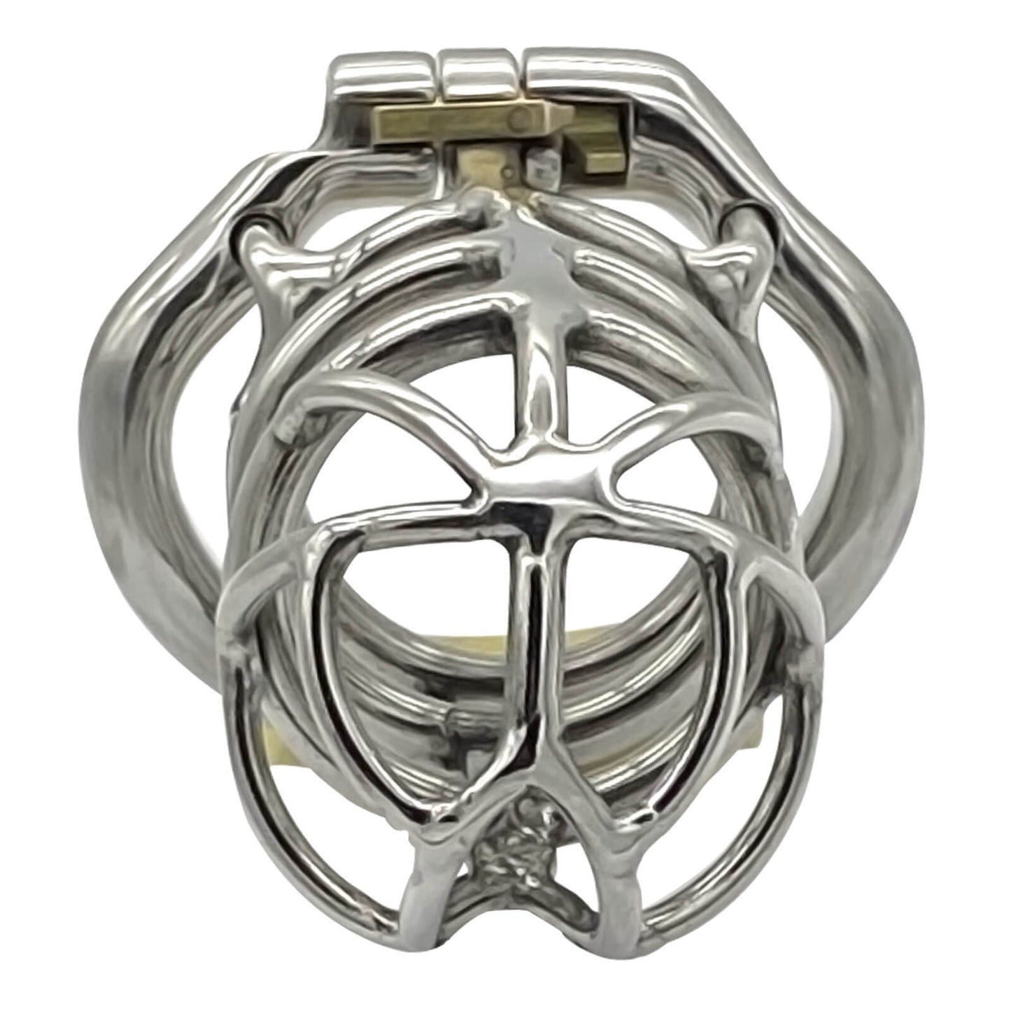 Stainless Steel Stealth Chastity Cage With Hinged Rings