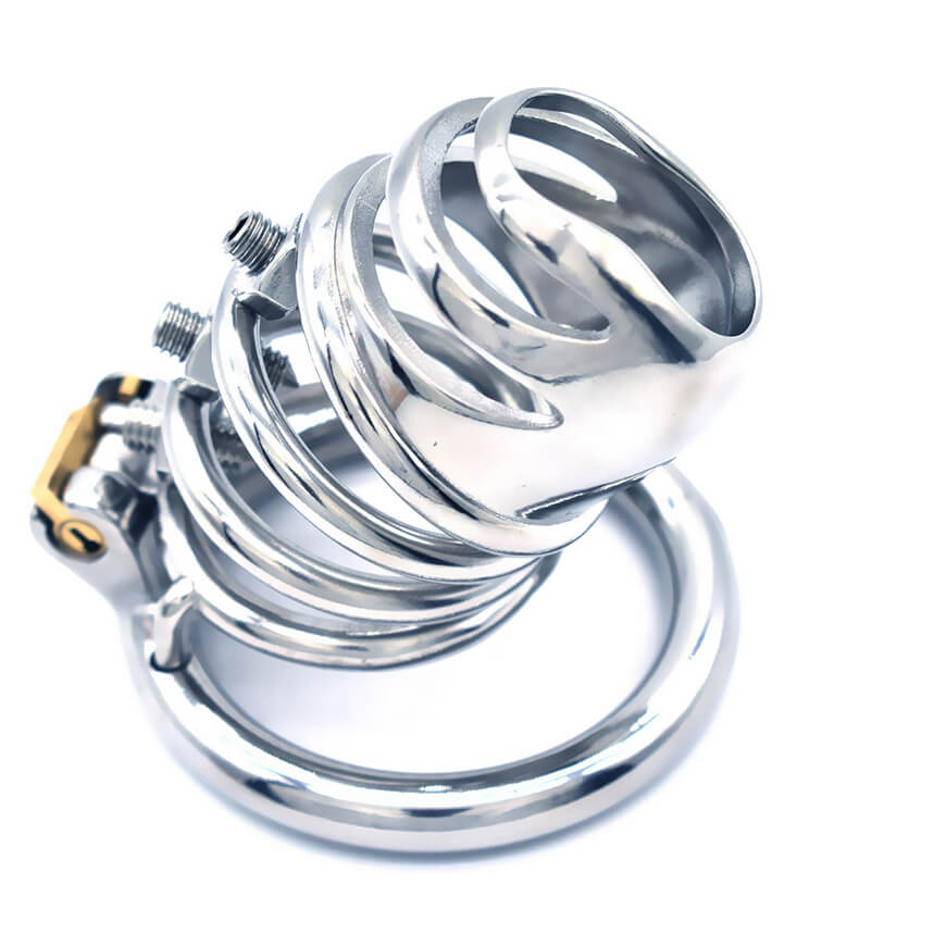 Stainless Steel With Urine Orifice Chastity Device