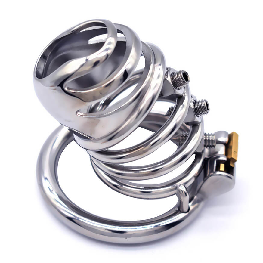 Stainless Steel With Urine Orifice Chastity Device