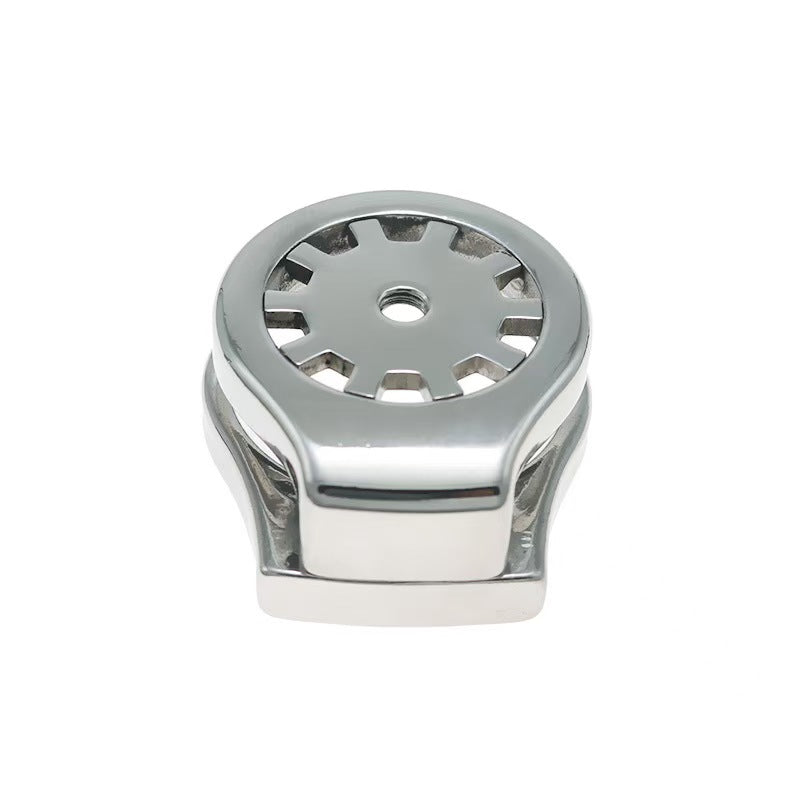 Stainless Thickened Gear Flat Chastity Cage 3