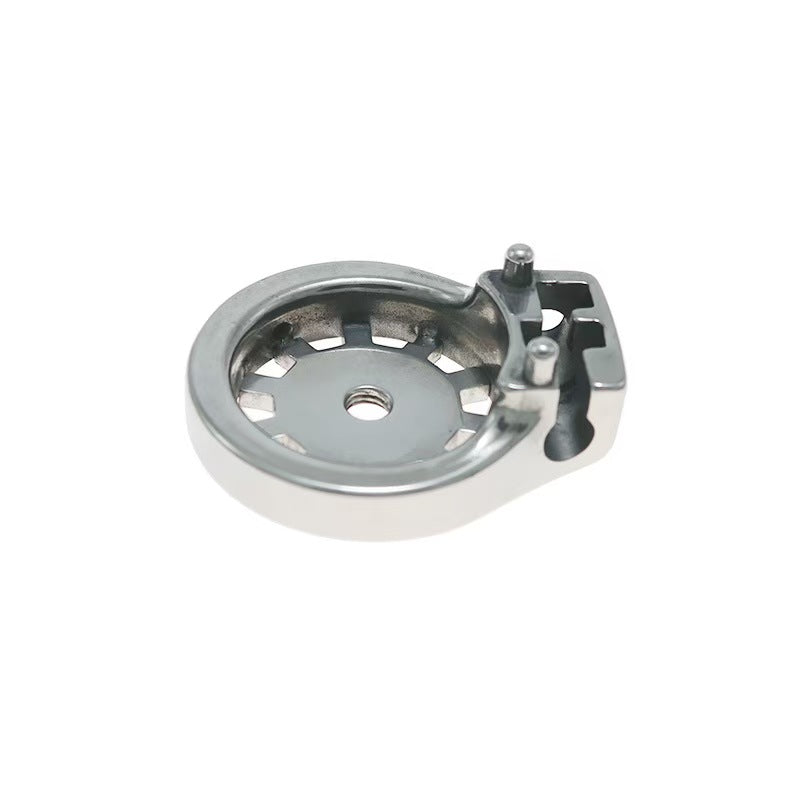 Stainless Thickened Gear Flat Chastity Cage 5