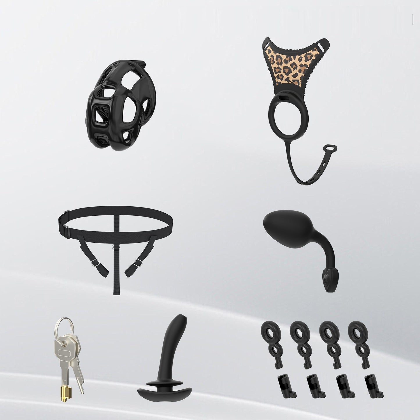 Cobra Chastity Cage Set (Underwear + Plug)