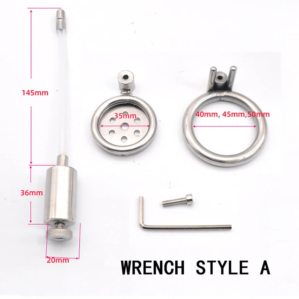 Urethral Inverted Chastity Device - Wrench Version