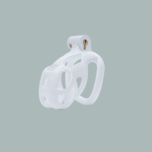 White Cobra Chastity Cage Kit 1.77