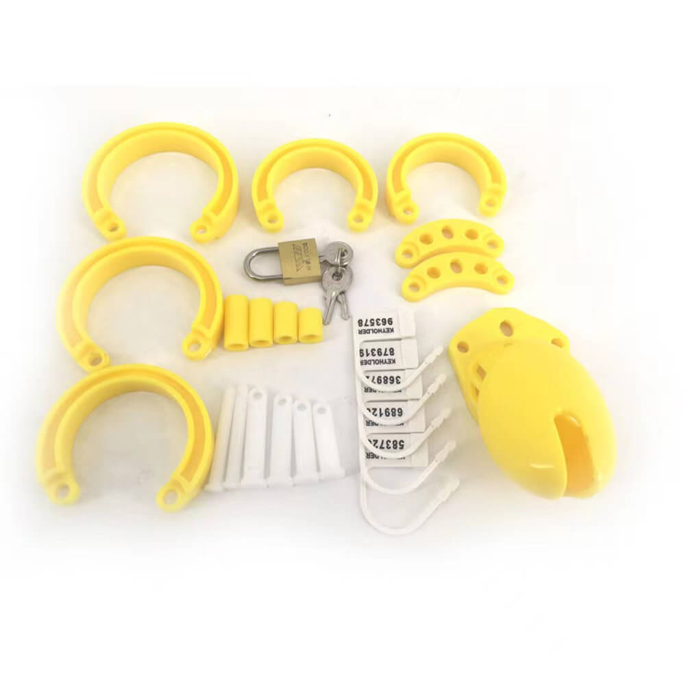 Plastic Cock Cage Yellow