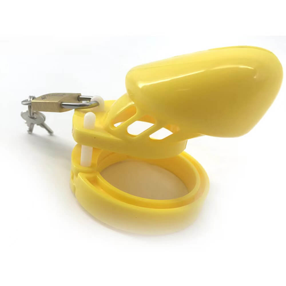 Plastic Cock Cage Yellow