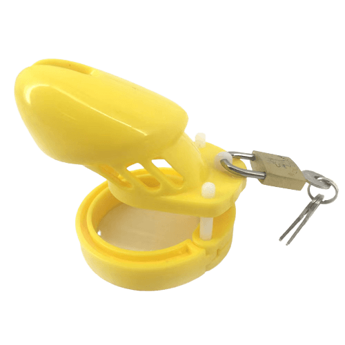 Plastic Cock Cage Yellow