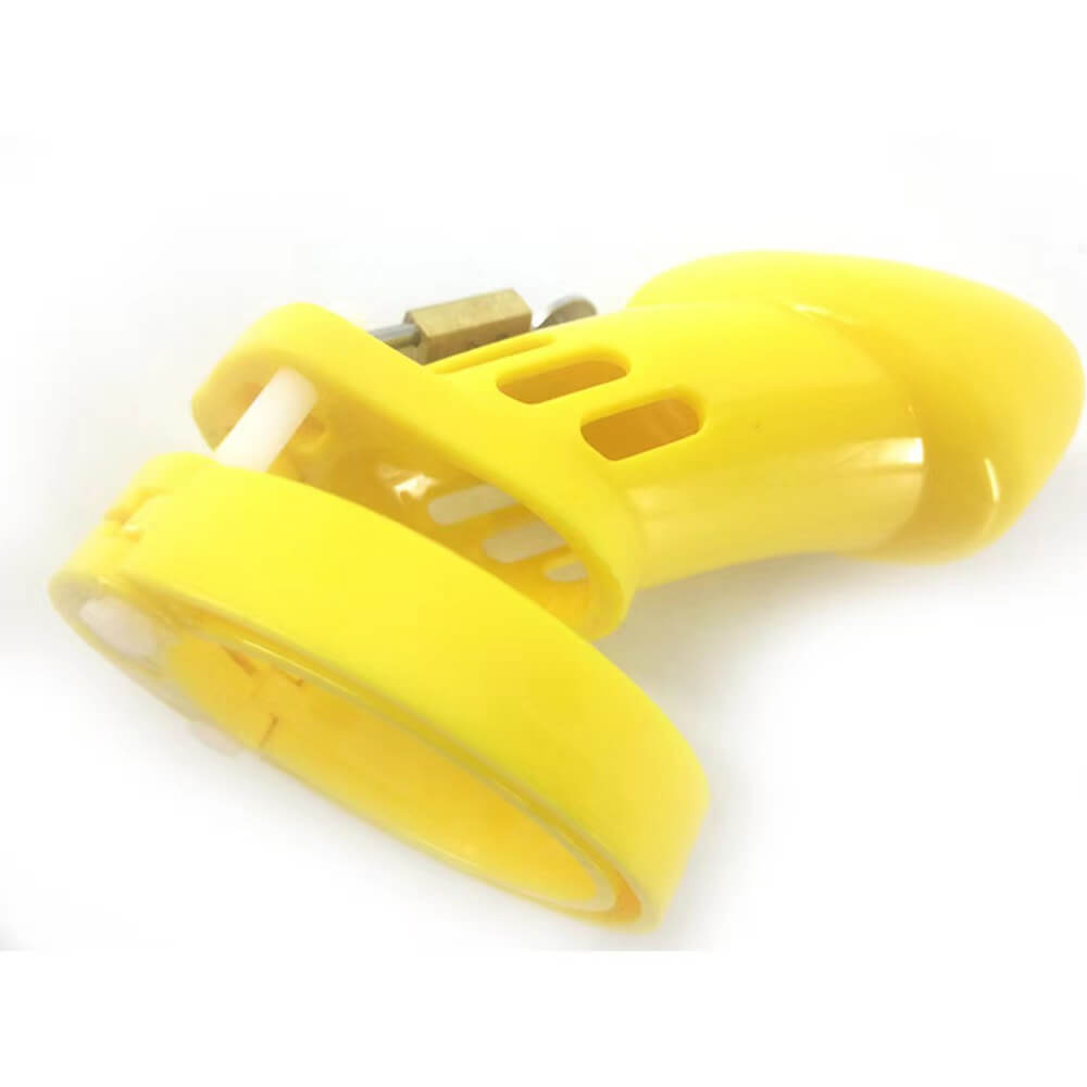 Plastic Cock Cage Yellow