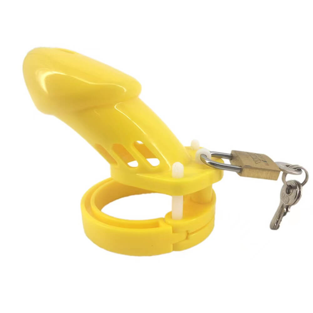 Plastic Cock Cage Yellow