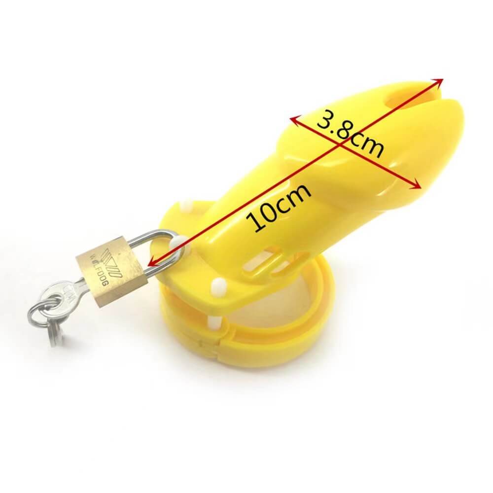 Plastic Cock Cage Yellow
