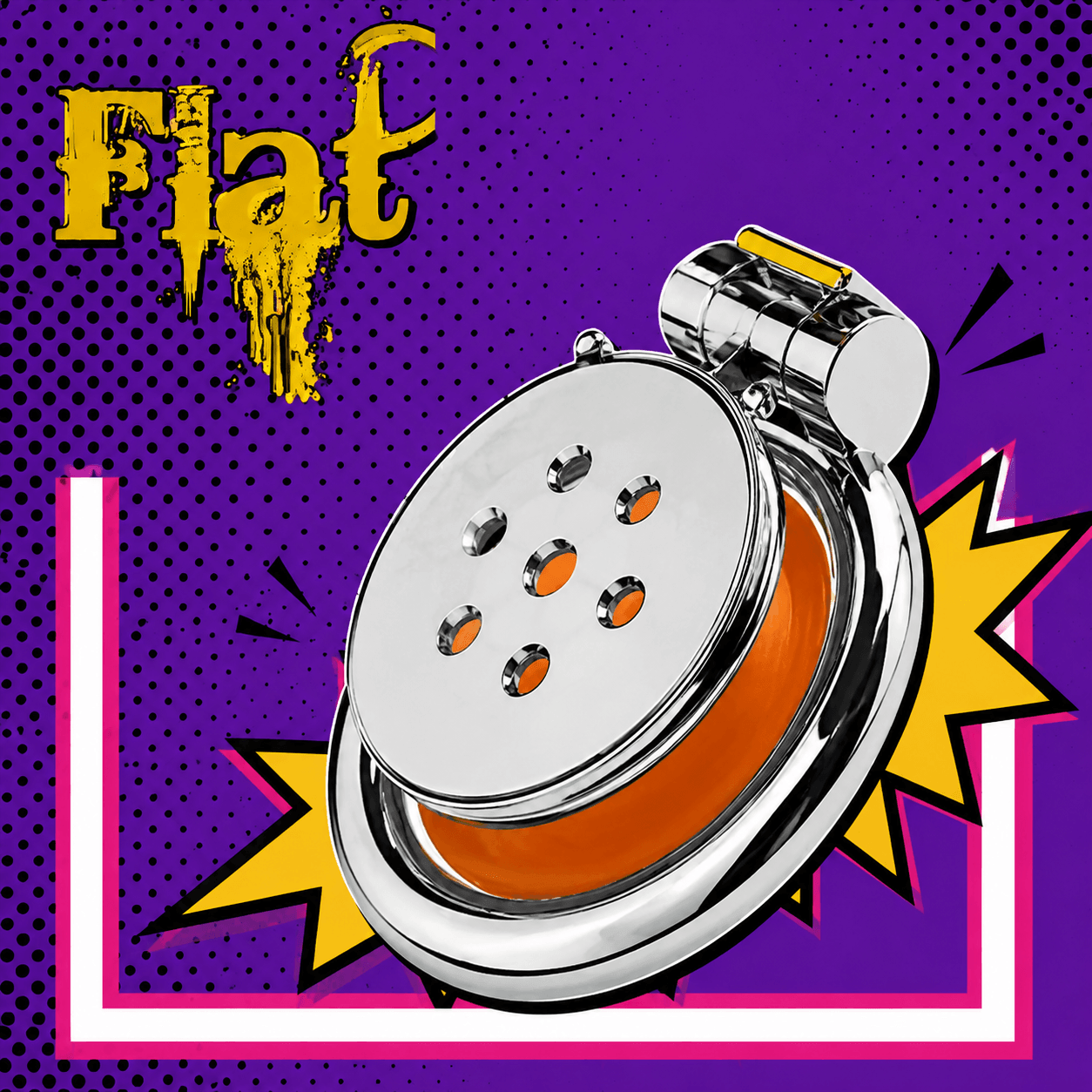 Flat Chastity Cages