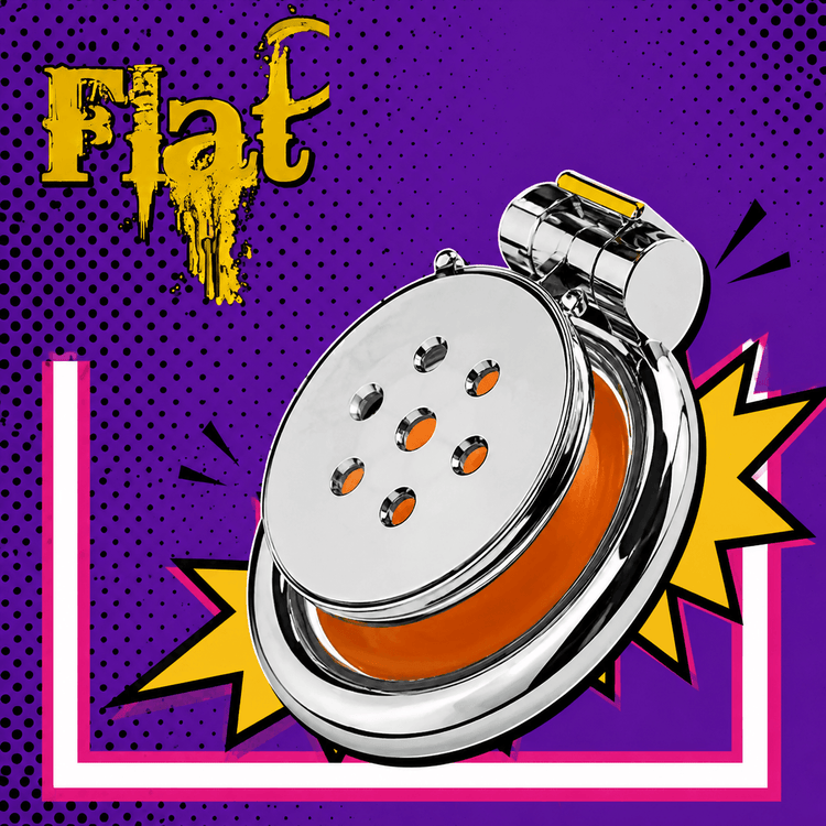 Flat Chastity Cages
