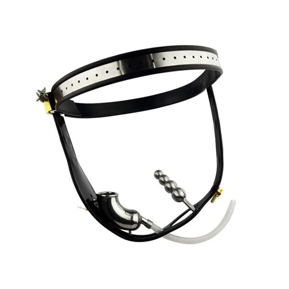 Locked and Loaded Anal Bead Male Chastity Belt
