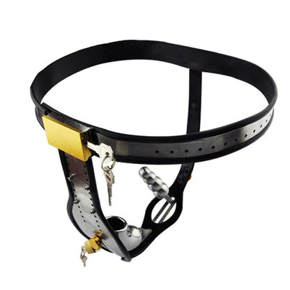 Locked and Loaded Anal Bead Male Chastity Belt