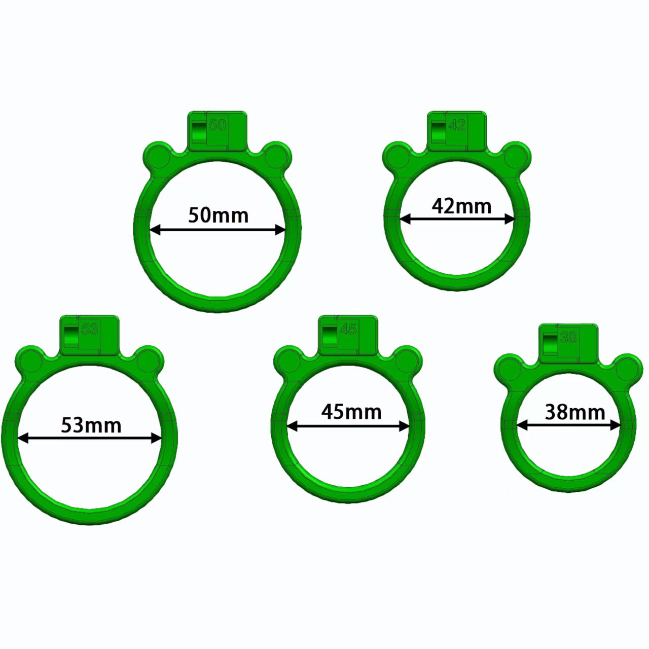 Cannon Form Four-Color Chastity Cage
