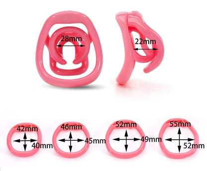 Sculpted Double-Bar Chastity Cage