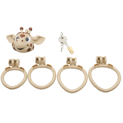 Giraffe Silhouette 3D Chastity Cage