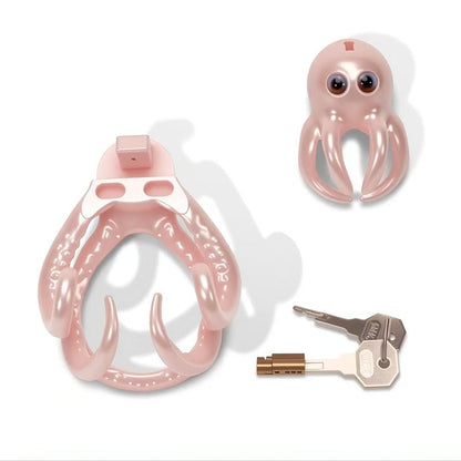 Two-Size 3D Octopus Chastity Cage