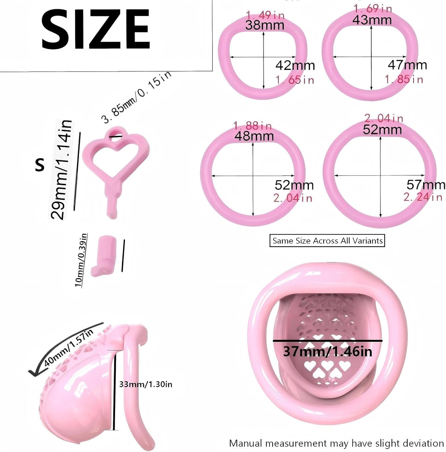 New Resin 3D Chastity Cage