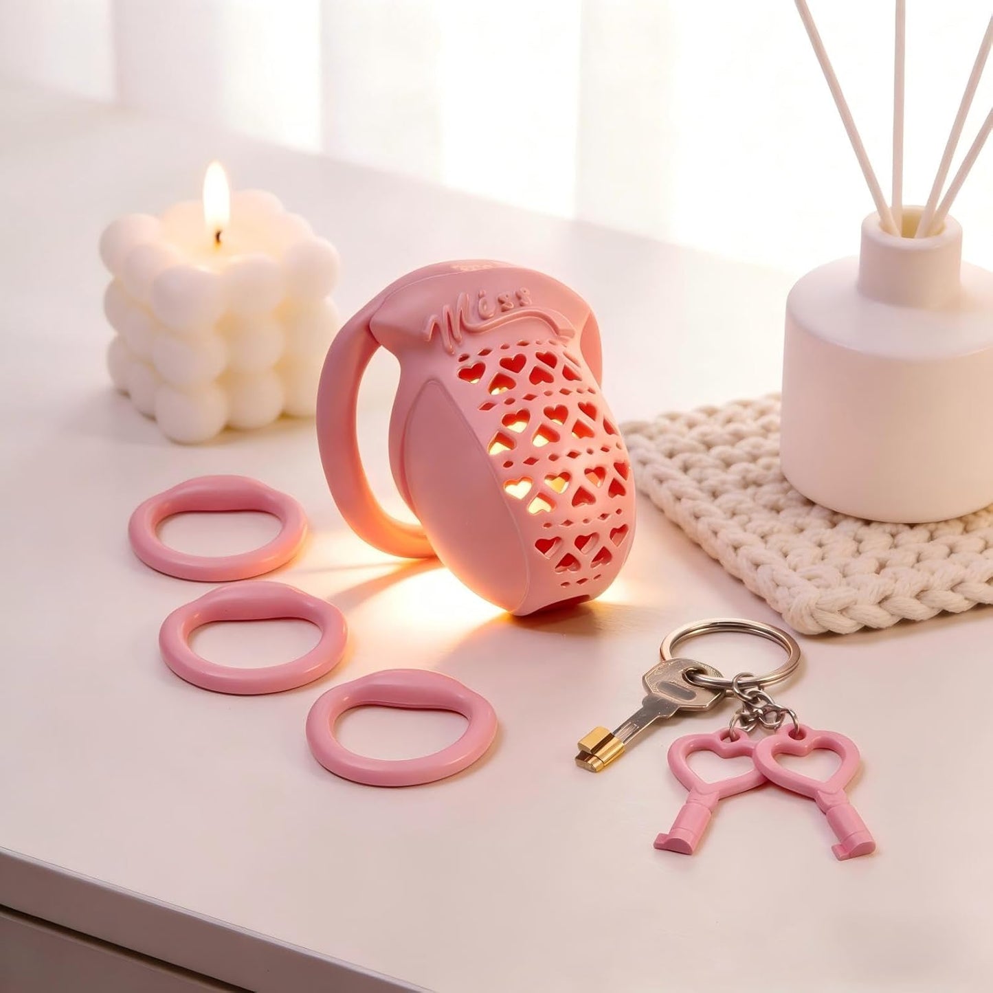 New Resin 3D Chastity Cage