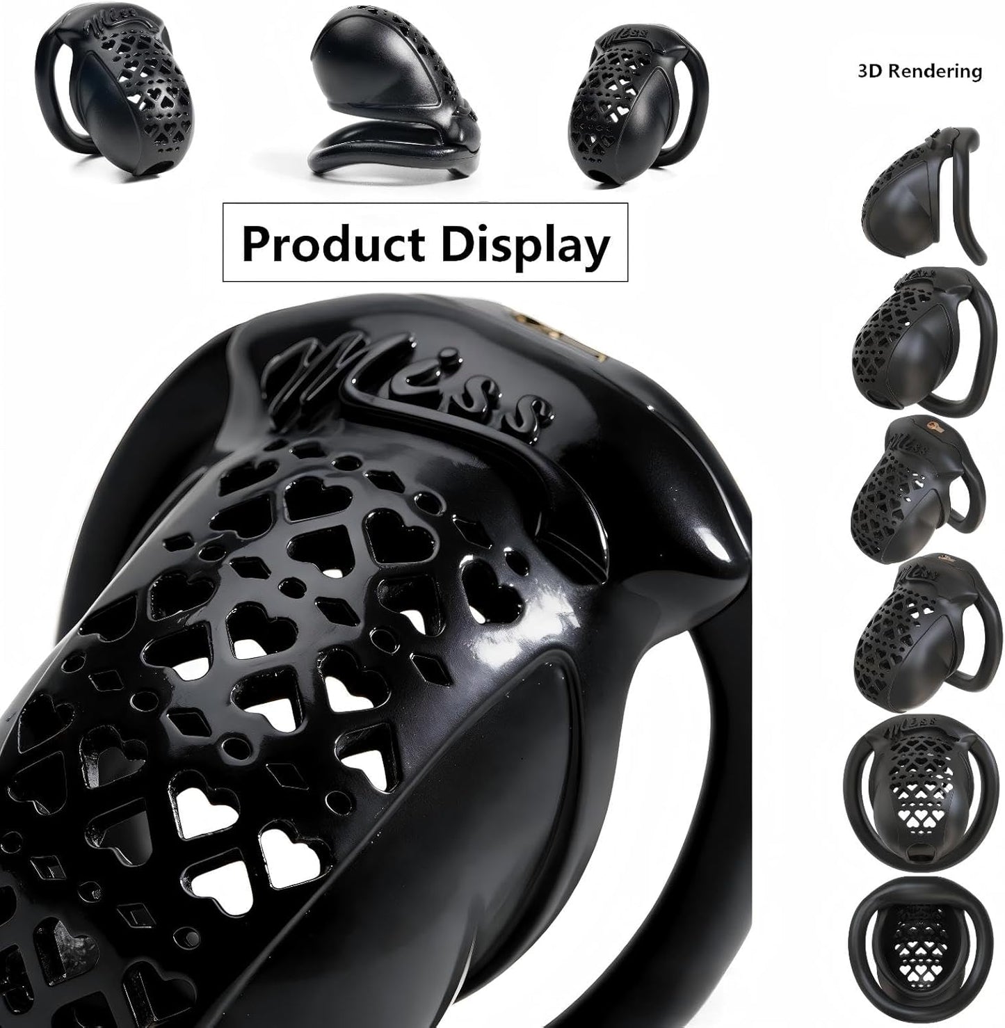 New Resin 3D Chastity Cage