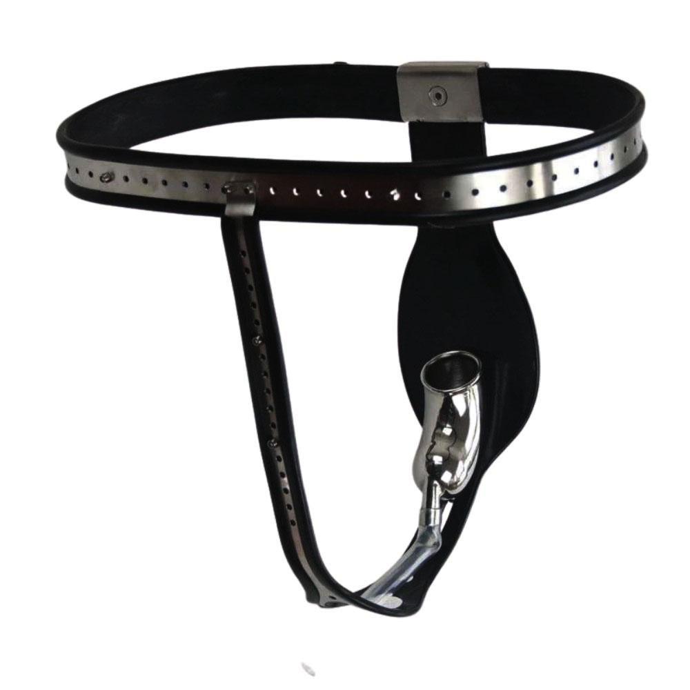Locked and Loaded Anal Bead Male Chastity Belt