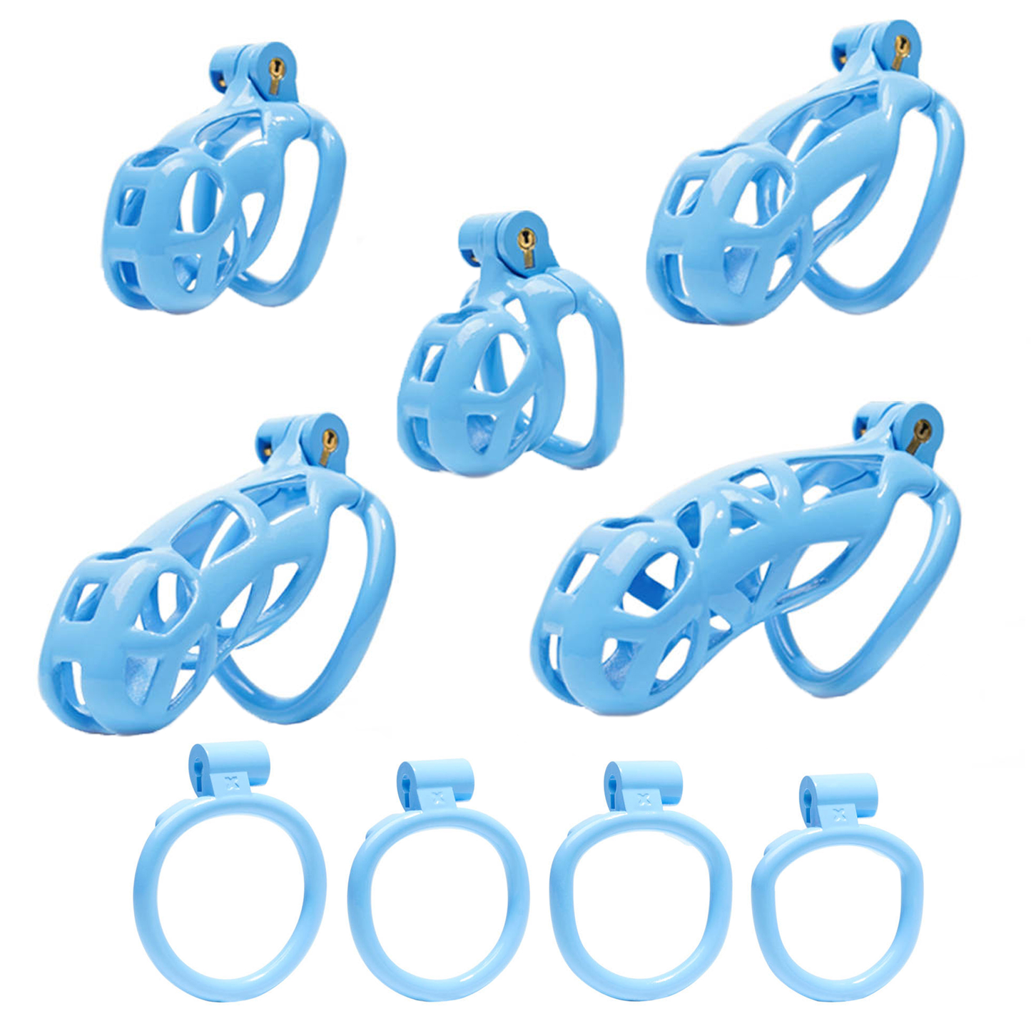 Chastity Cage in Blue