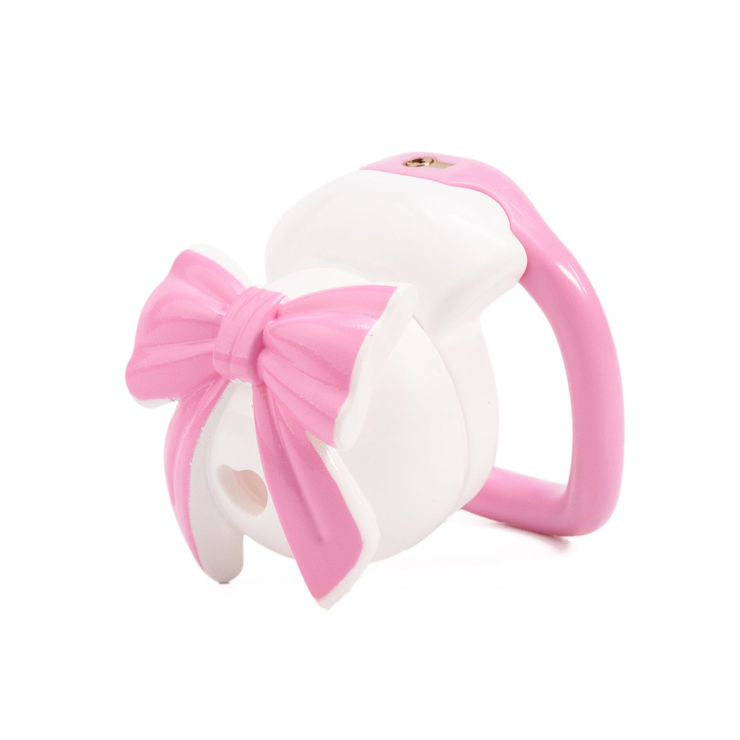 Invisible Bowknot Lid Chastity Cage