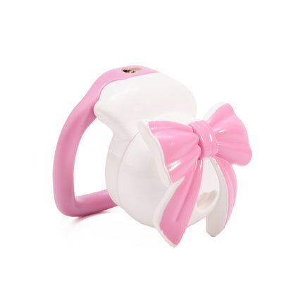 Invisible Bowknot Lid Chastity Cage