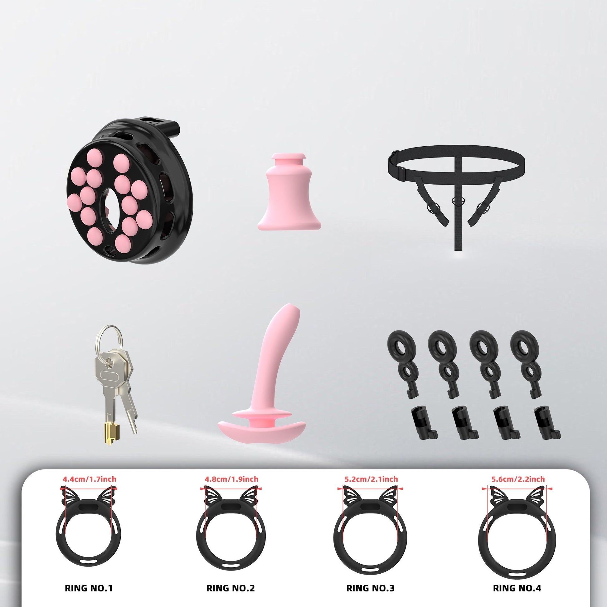 breathable-panel‌-chastity-cage-with-silicone-rings 1