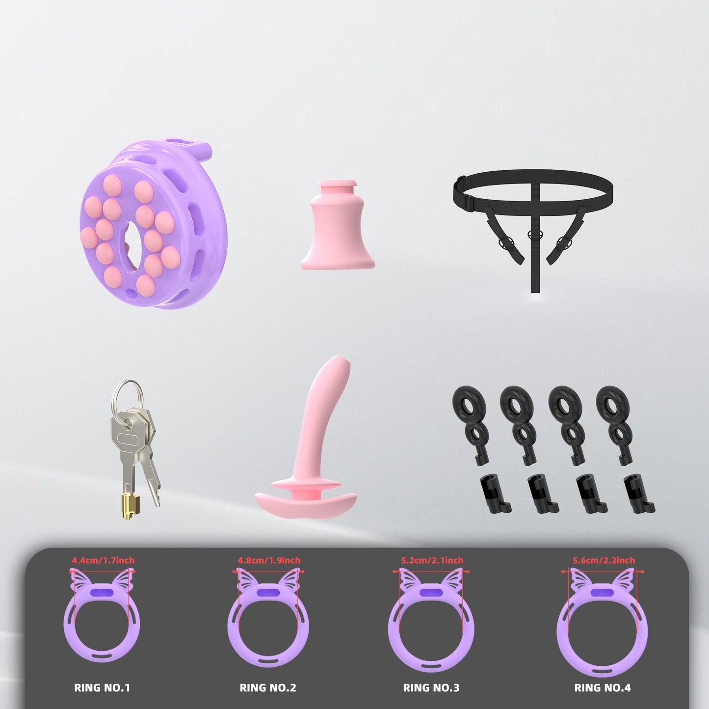breathable-panel‌-chastity-cage-with-silicone-rings 5