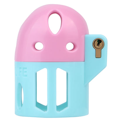 Bullet-shaped Ringless Chastity Cage - 4