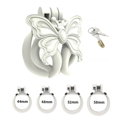 Butterfly Wing Three-Color Chastity Cage