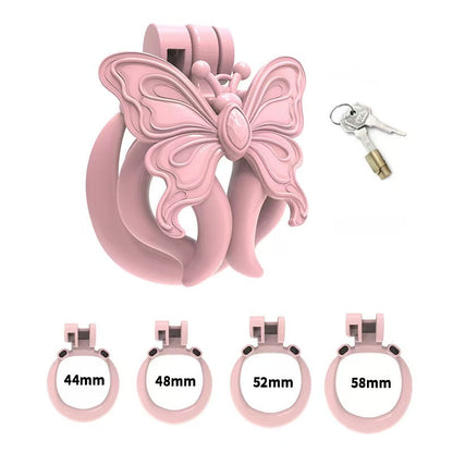 Butterfly Wing Three-Color Chastity Cage