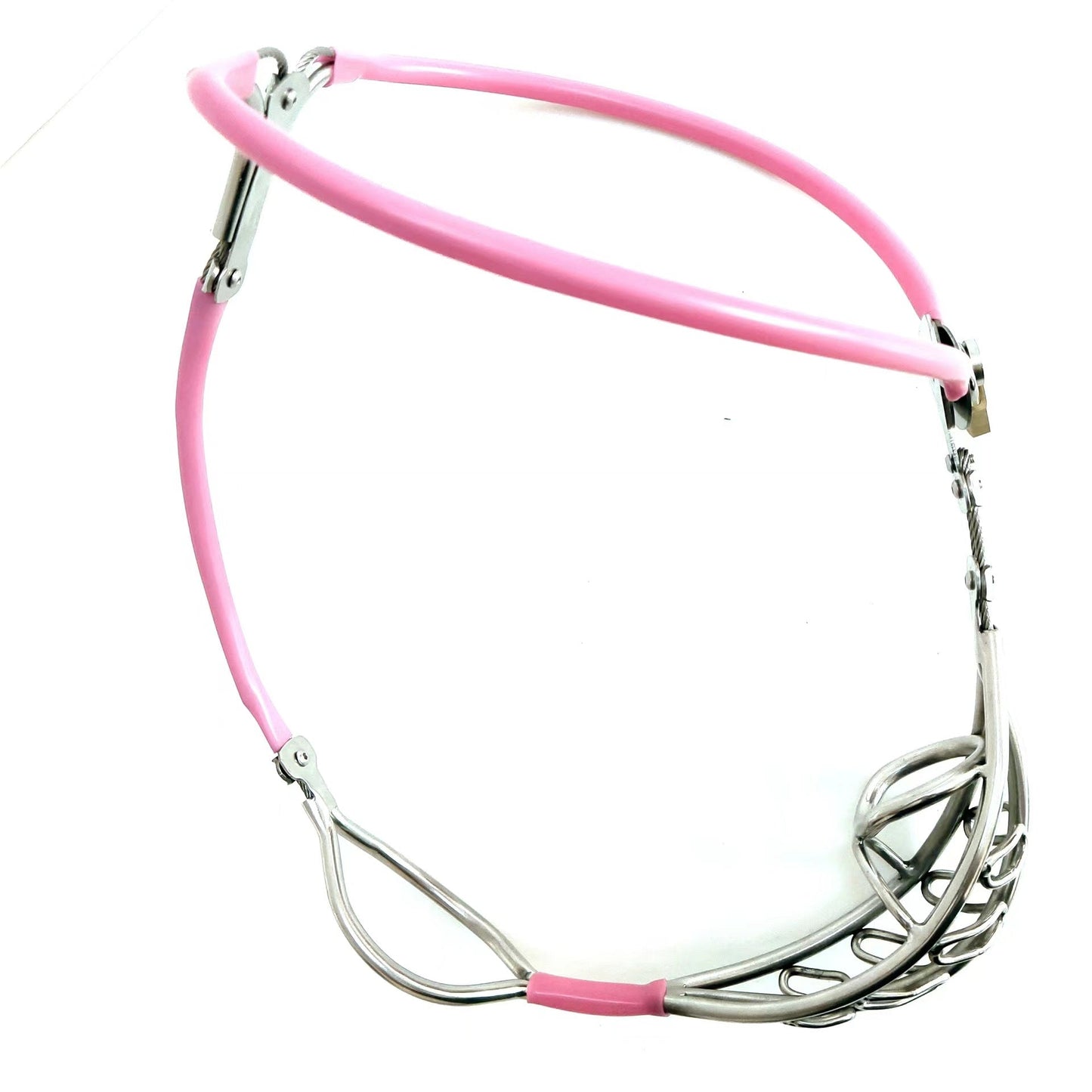 Open-Cage Cable-Waist Male Chastity Belt