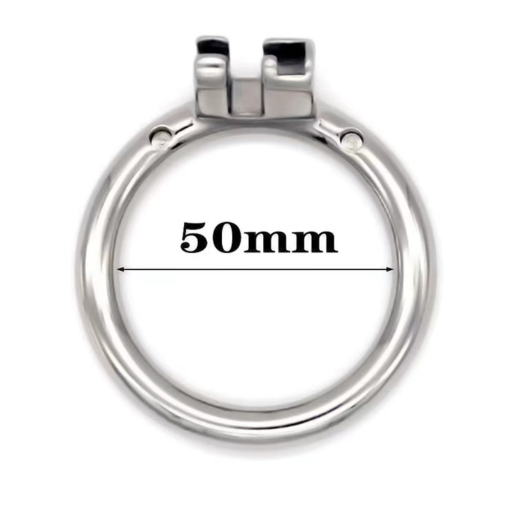 Stainless Steel Chastity Ring Round