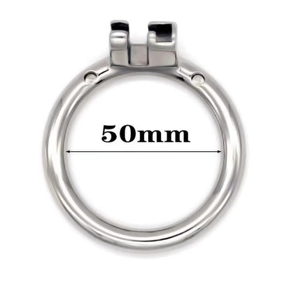 Stainless Steel Chastity Ring Round