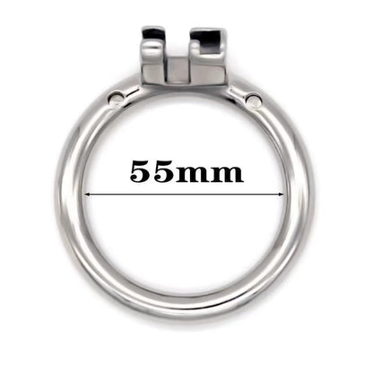 Stainless Steel Chastity Ring Round