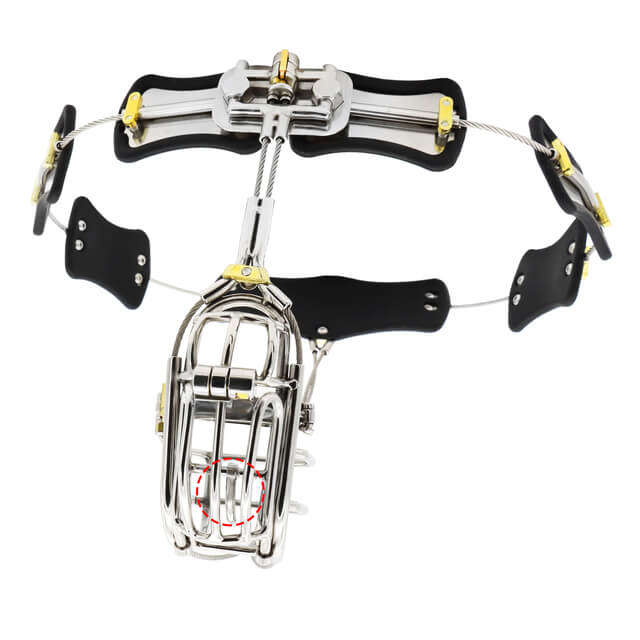 Clip-Cage Cable-and-Panel Chastity Belt — alternate product view 2