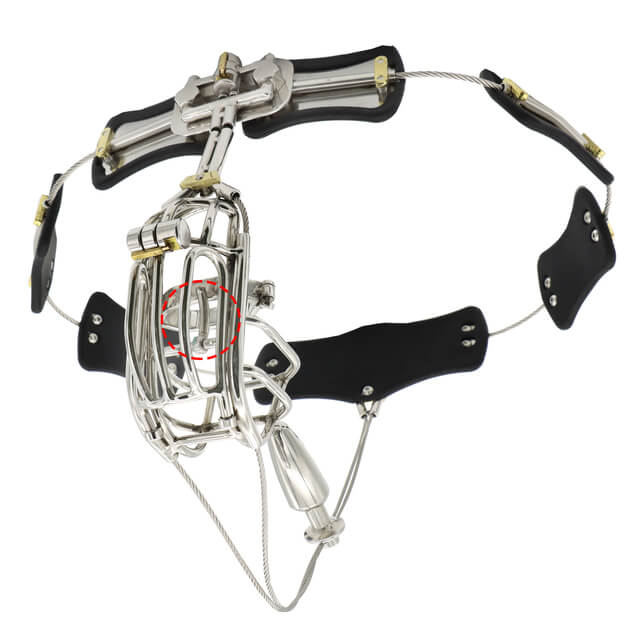 Clip-Cage Cable-and-Panel Chastity Belt