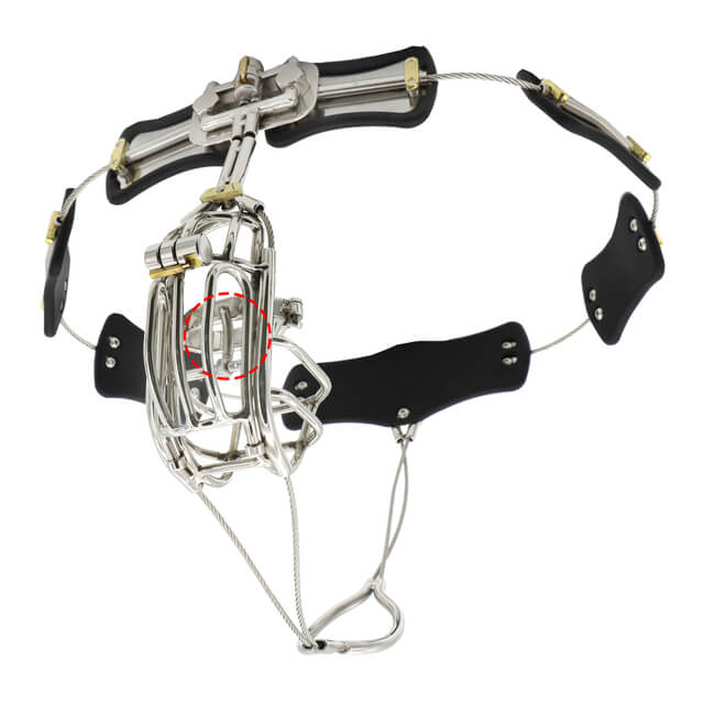 Clip-Cage Cable-and-Panel Chastity Belt
