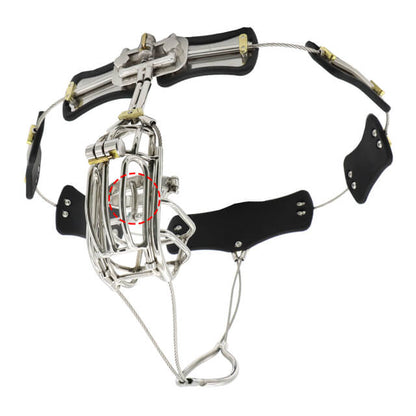 Clip-Cage Cable-and-Panel Chastity Belt
