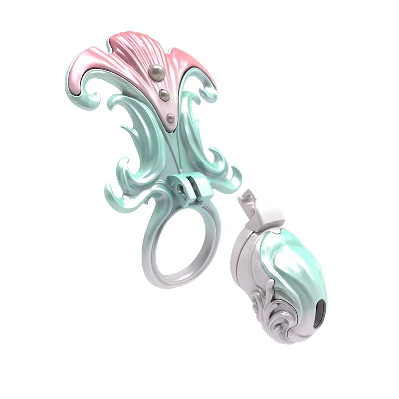 Coral Whisper Flat or Standard Chastity Cage