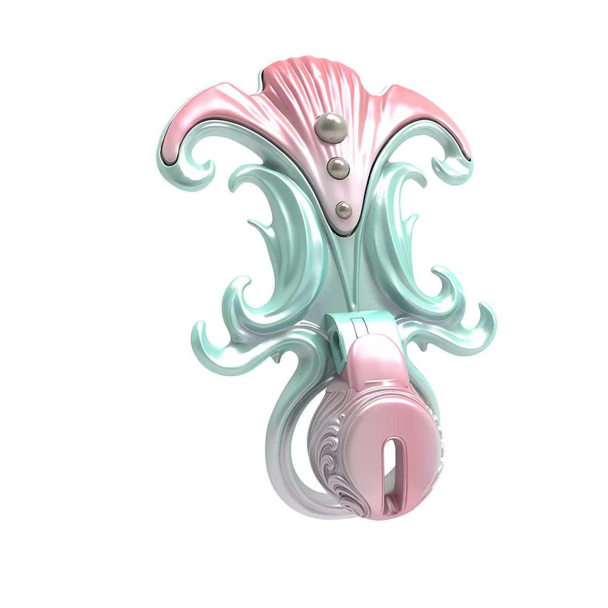 Coral Whisper Flat or Standard Chastity Cage