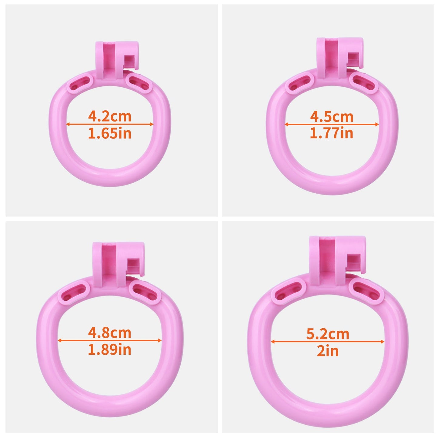 Snowflake Diamond-Accent Flat Chastity Cage