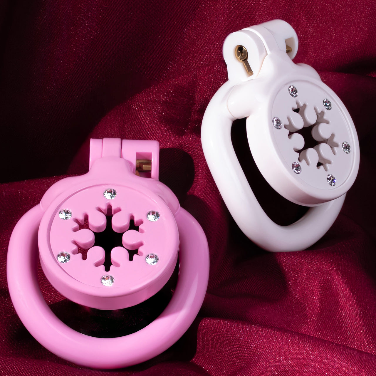 Snowflake Diamond-Accent Flat Chastity Cage