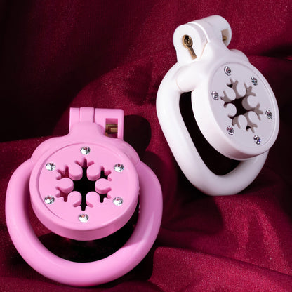 Snowflake Diamond-Accent Flat Chastity Cage