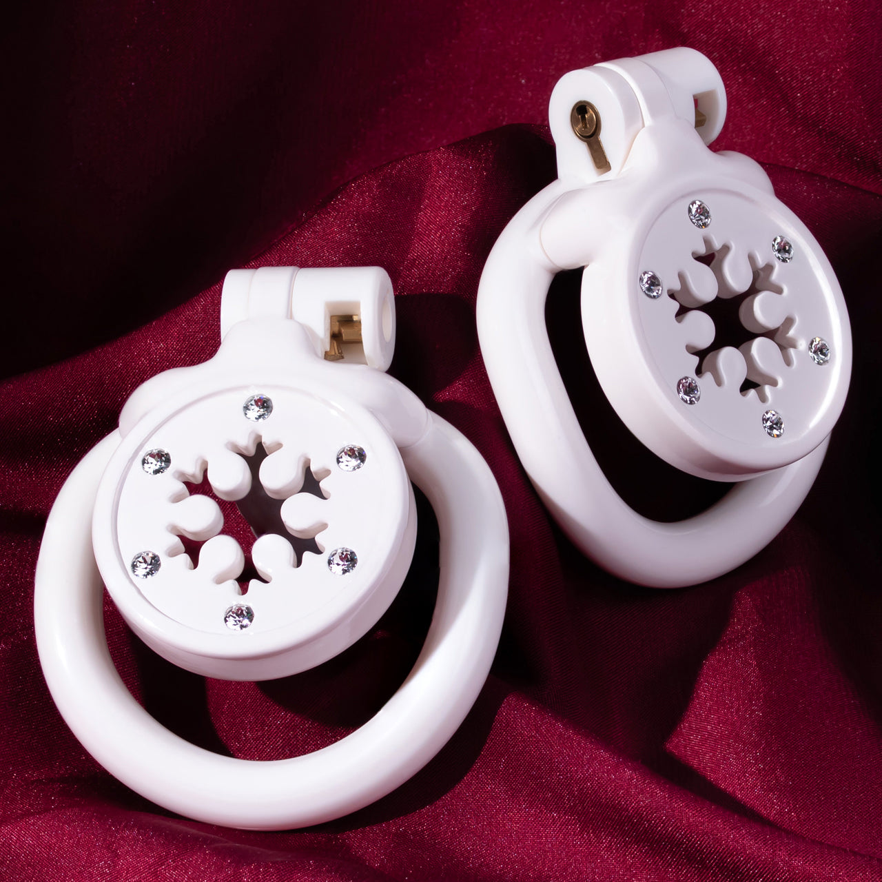 Snowflake Diamond-Accent Flat Chastity Cage