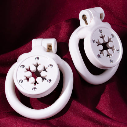 Snowflake Diamond-Accent Flat Chastity Cage