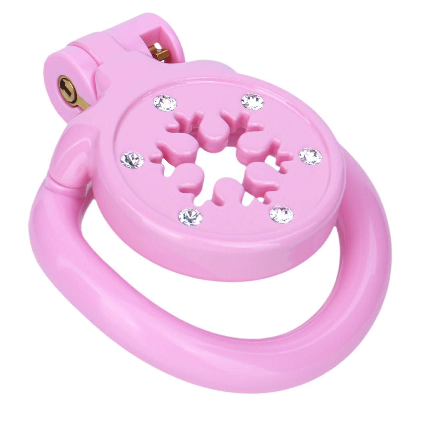 Snowflake Diamond-Accent Flat Chastity Cage
